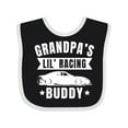 thumbnail image 1 of Inktastic Grandpas Lil Racing Buddy Boys or Girls Baby Bib, 1 of 4