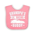 thumbnail image 1 of Inktastic Grandpas Lil Racing Buddy Boys or Girls Baby Bib, 1 of 4