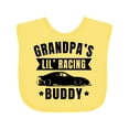 thumbnail image 1 of Inktastic Grandpas Lil Racing Buddy Boys or Girls Baby Bib, 1 of 4