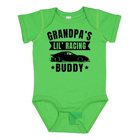 Inktastic Grandpas Lil Racing Buddy Boys or Girls Baby Bodysuit