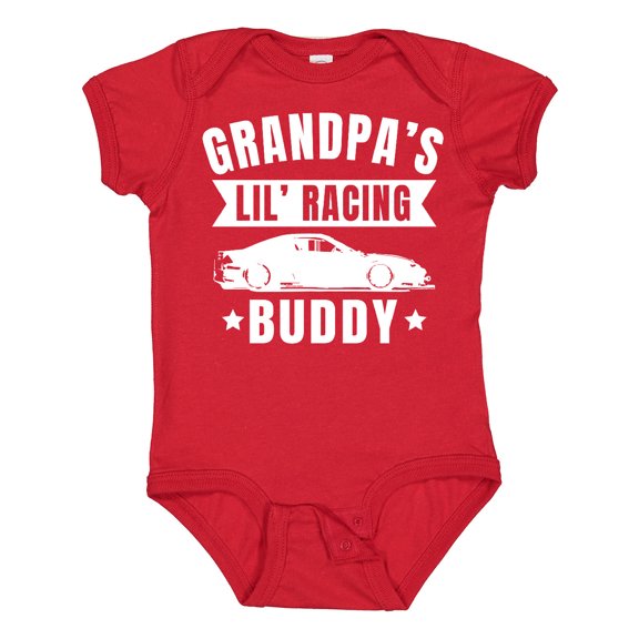Inktastic Grandpas Lil Racing Buddy Boys or Girls Baby Bodysuit