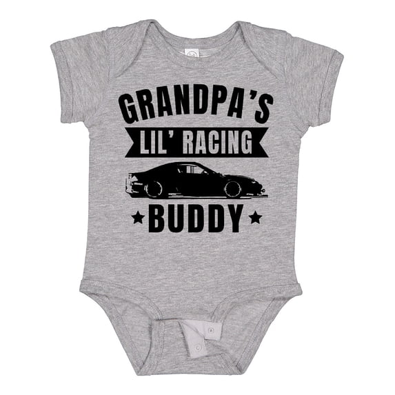 Inktastic Grandpas Lil Racing Buddy Boys or Girls Baby Bodysuit