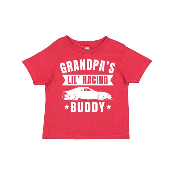 Inktastic Grandpas Lil Racing Buddy Boys or Girls Toddler T-Shirt