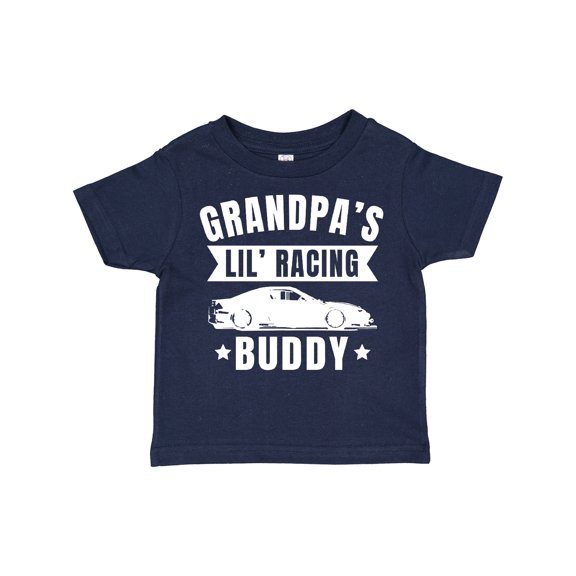 Inktastic Grandpas Lil Racing Buddy Boys or Girls Toddler T-Shirt