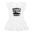 thumbnail image 1 of Inktastic Grandpas Lil Racing Buddy Girls Toddler Dress, 1 of 5