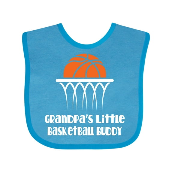 Inktastic Grandpas Little Basketball Buddy Boys Boys Baby Bib