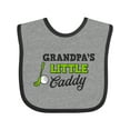 thumbnail image 1 of Inktastic Grandpas Little Caddy with Golf Club and Ball Boys or Girls Baby Bib, 1 of 4