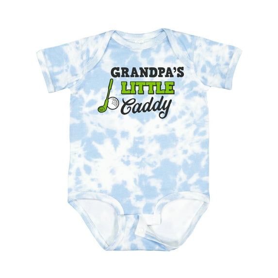 Inktastic Grandpas Little Caddy with Golf Club and Ball Boys or Girls Baby Bodysuit