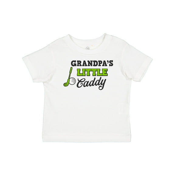 Inktastic Grandpas Little Caddy with Golf Club and Ball Boys or Girls Baby T-Shirt