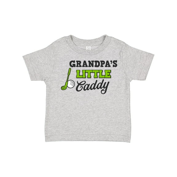 Inktastic Grandpas Little Caddy with Golf Club and Ball Boys or Girls Toddler T-Shirt