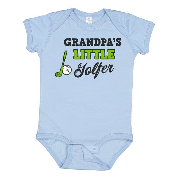 Inktastic Grandpas Little Golfer with Golf Club and Ball Boys or Girls Baby Bodysuit
