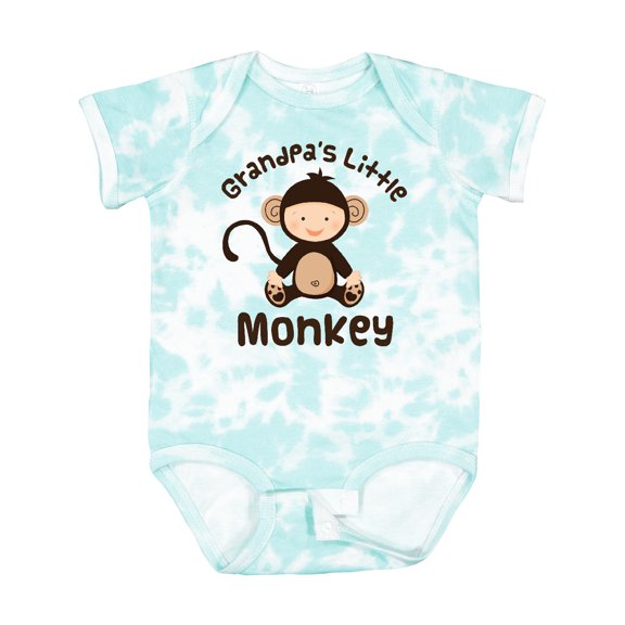 Inktastic Grandpas Little Monkey Boys or Girls Baby Bodysuit