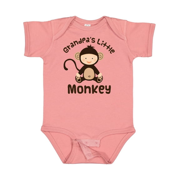 Inktastic Grandpas Little Monkey Boys or Girls Baby Bodysuit