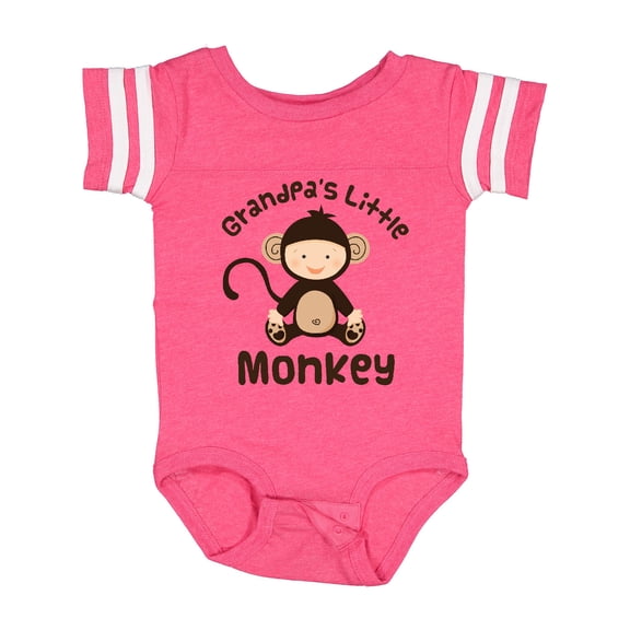 Inktastic Grandpas Little Monkey Boys or Girls Baby Bodysuit