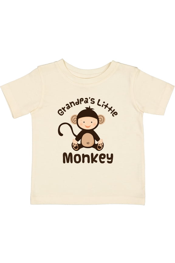 Grandpas Little Monkey Boys or Girls Baby T-Shirt