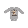 thumbnail image 1 of Inktastic Grandpas Little Monkey Boys or Girls Long Sleeve Baby Bodysuit, 1 of 5