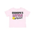 thumbnail image 1 of Inktastic Grandpa's Little Pitcher Softball Girls Toddler T-Shirt, 1 of 5