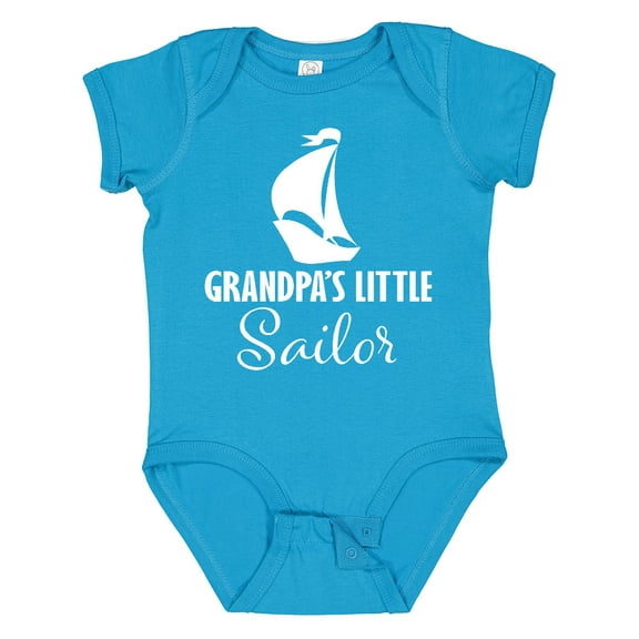 Inktastic Grandpas Little Sailor Grandchild Sailing Boys Baby Bodysuit