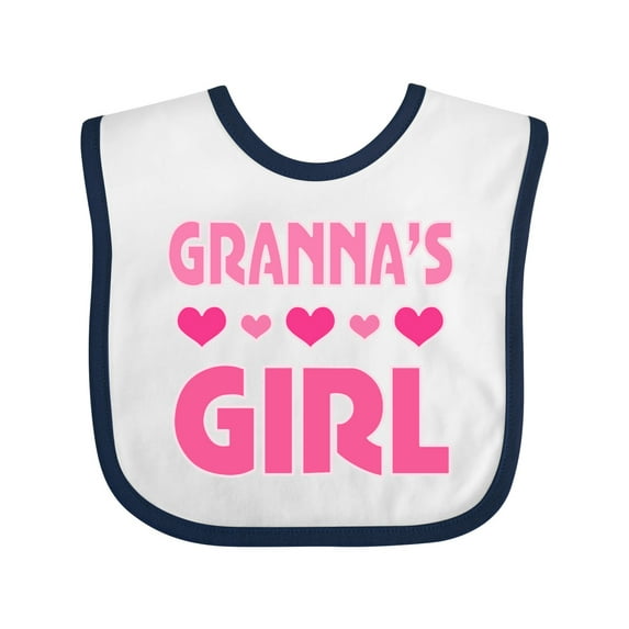 Inktastic Granna Girl Granddaughter Girls Baby Bib