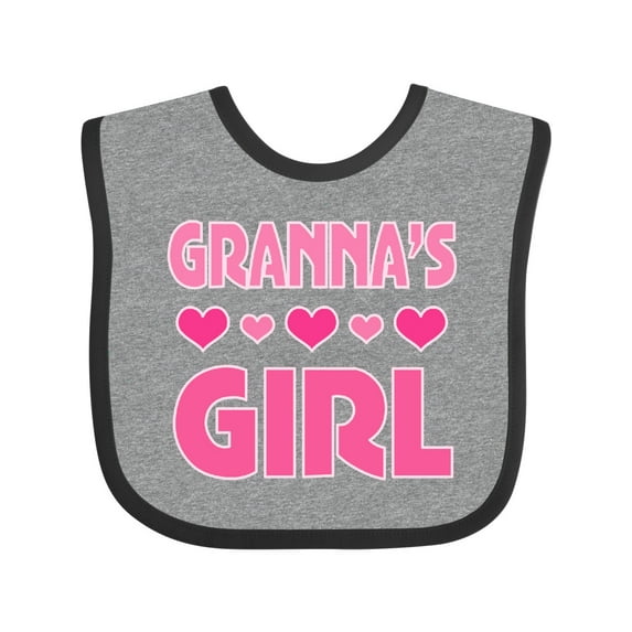 Inktastic Granna Girl Granddaughter Girls Baby Bib