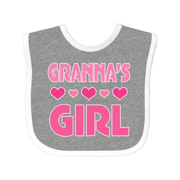 Inktastic Granna Girl Granddaughter Girls Baby Bib