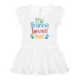 thumbnail image 1 of Inktastic Granna Loves Me Grandkid Girls Baby Dress, 1 of 5