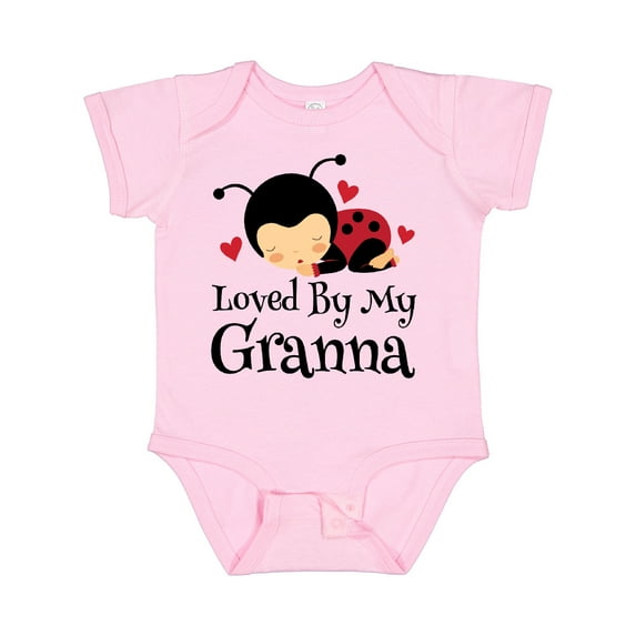 Inktastic Granna Loves Me Ladybug Boys or Girls Baby Bodysuit
