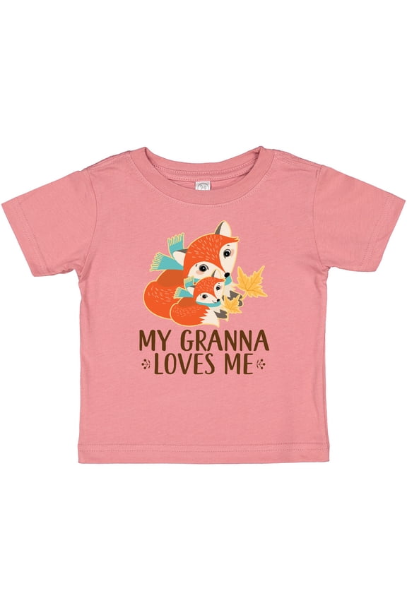 Granna Loves Me Woodland Fox Boys or Girls Baby T-Shirt