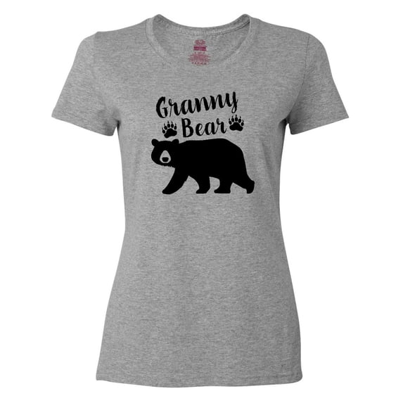 Inktastic Granny Bear in Black Women's T-Shirt