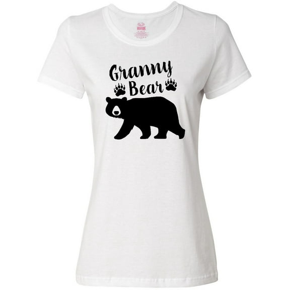 Inktastic Granny Bear in Black Women's T-Shirt