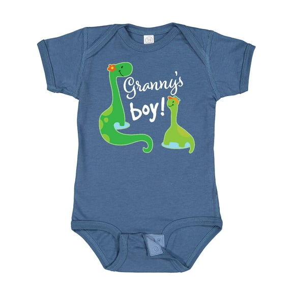 Inktastic Granny Boy Grandson Dinosaur Boys Baby Bodysuit