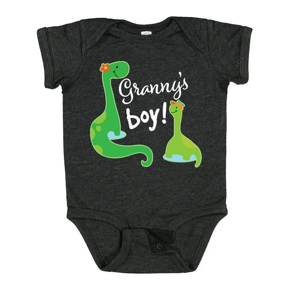 Inktastic Granny Boy Grandson Dinosaur Boys Baby Bodysuit
