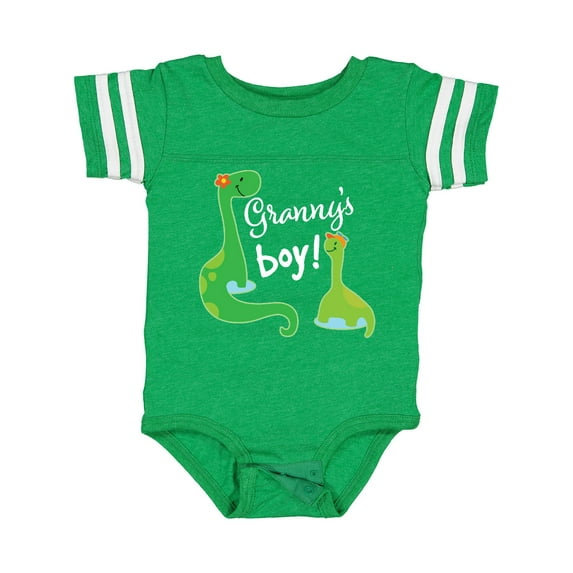 Inktastic Granny Boy Grandson Dinosaur Boys Baby Bodysuit