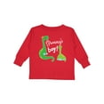 thumbnail image 1 of Inktastic Granny Boy Grandson Gift Dinosaur Boys Long Sleeve Toddler T-Shirt, 1 of 5