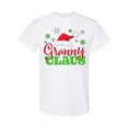 thumbnail image 1 of Inktastic Granny Claus with Christmas Santa Hat and Snowflakes T-Shirt, 1 of 5