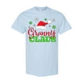 thumbnail image 1 of Inktastic Granny Claus with Christmas Santa Hat and Snowflakes T-Shirt, 1 of 5