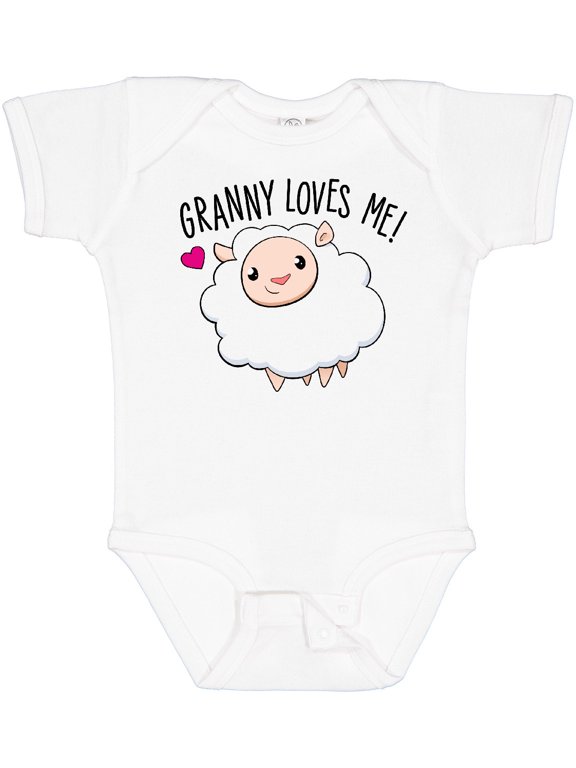 Granny Loves Me Cute Sheep Boys or Girls Baby Bodysuit