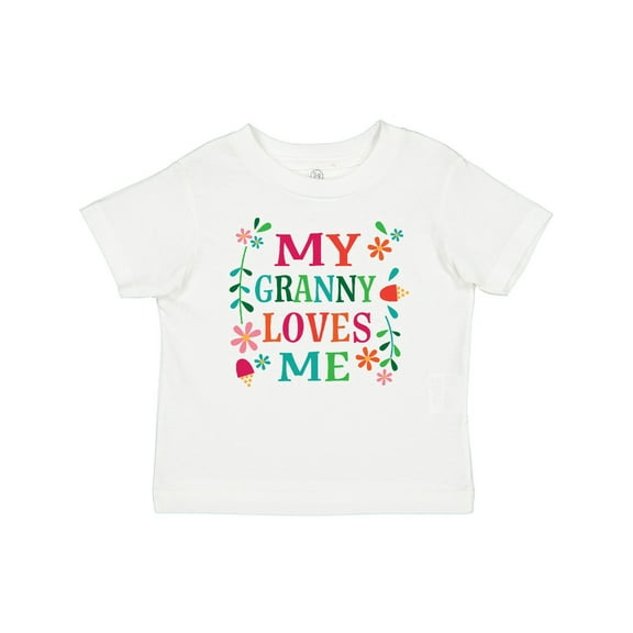 Inktastic Granny Loves Me Girls Girls Baby T-Shirt