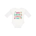 thumbnail image 1 of Inktastic Granny Loves Me Girls Girls Long Sleeve Baby Bodysuit, 1 of 5