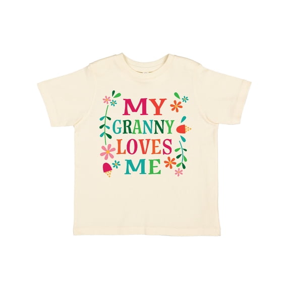 Inktastic Granny Loves Me Girls Girls Toddler T-Shirt