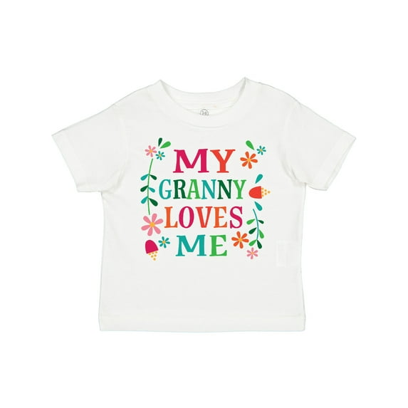 Inktastic Granny Loves Me Girls Girls Toddler T-Shirt