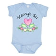 thumbnail image 1 of Inktastic Granny's Girl- Heart Flowers Girls Baby Bodysuit, 1 of 5