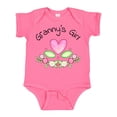 thumbnail image 1 of Inktastic Granny's Girl- Heart Flowers Girls Baby Bodysuit, 1 of 5