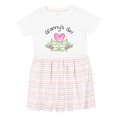 thumbnail image 1 of Inktastic Granny's Girl Heart Flowers Girls Toddler Dress, 1 of 5