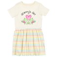 thumbnail image 1 of Inktastic Granny's Girl Heart Flowers Girls Toddler Dress, 1 of 5