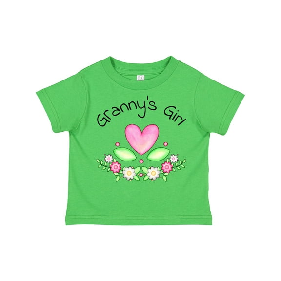 Inktastic Granny's Girl Heart Flowers Girls Toddler T-Shirt