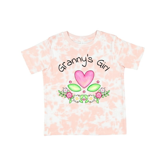 Inktastic Granny's Girl Heart Flowers Girls Toddler T-Shirt