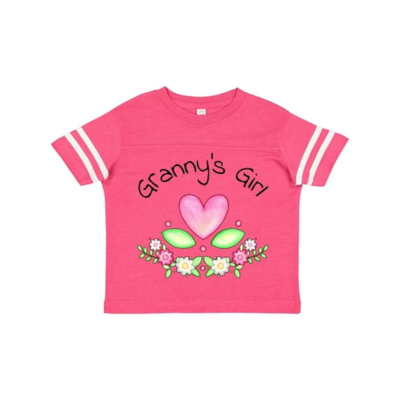 Inktastic Granny's Girl Heart Flowers Girls Toddler T-Shirt