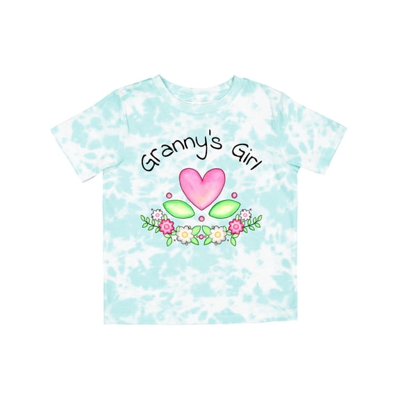 Inktastic Granny's Girl Heart Flowers Girls Toddler T-Shirt