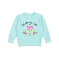 thumbnail image 1 of Inktastic Granny's Girl Heart Flowers Toddler Sweatshirt, 1 of 4